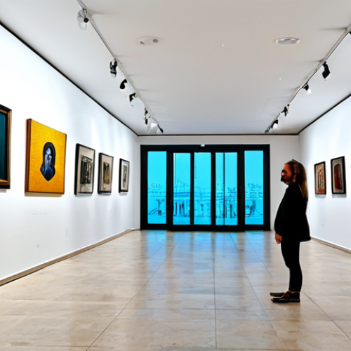 **

"A contemporary art gallery in Nicosia, featuring diverse artwork including paintings, sculptures, and mixed media installations, fully clothed visitors admiring the art, modern architecture, bright lighting, appropriate content, safe for work, perfect anatomy, natural proportions, professional photography, high quality, professional setting."

**