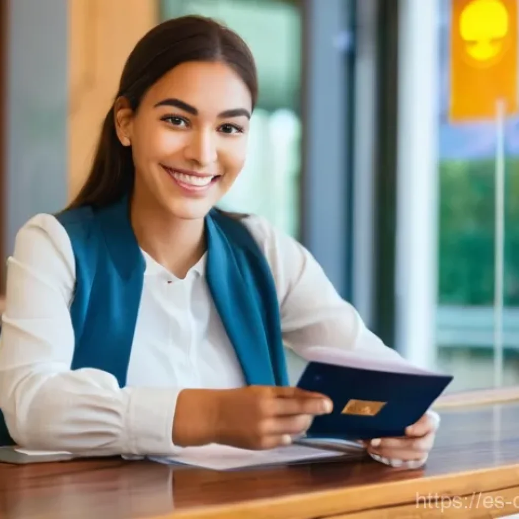 키프로스 운전 시 유의사항 - **Prompt:** "A young, organized female traveler with a radiant smile sits at a wooden table, meticul...