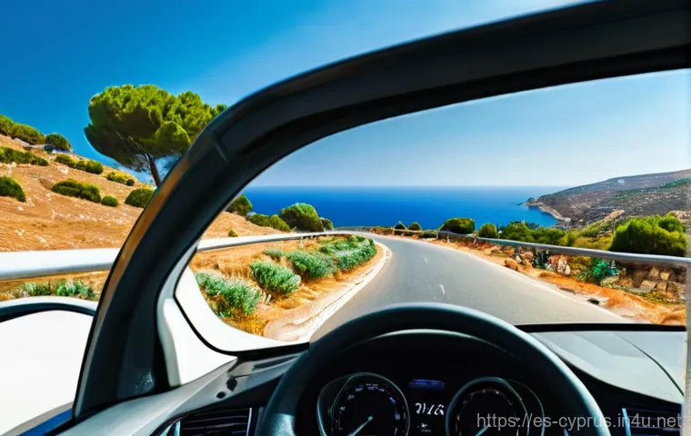 키프로스 운전 시 유의사항 - **Prompt:** "A young, organized female traveler with a radiant smile sits at a wooden table, meticul...