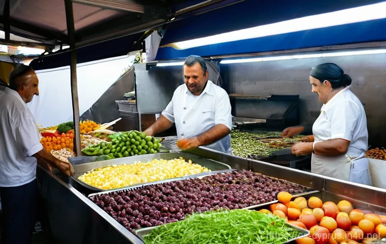 키프로스 관광지 할인 정보 - **Cyprus Scenic Coastal Drive:** A vibrant image of a small, economical rental car navigating a wind...